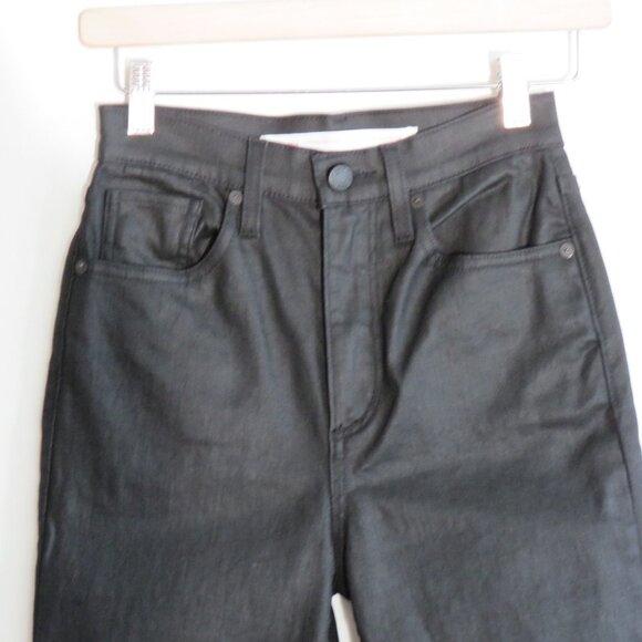 SIMON MILLER X PARAMOUNT GREASE 'Greasy' Black Coated Skinny Jeans - Size 25 - Picture 11 of 15